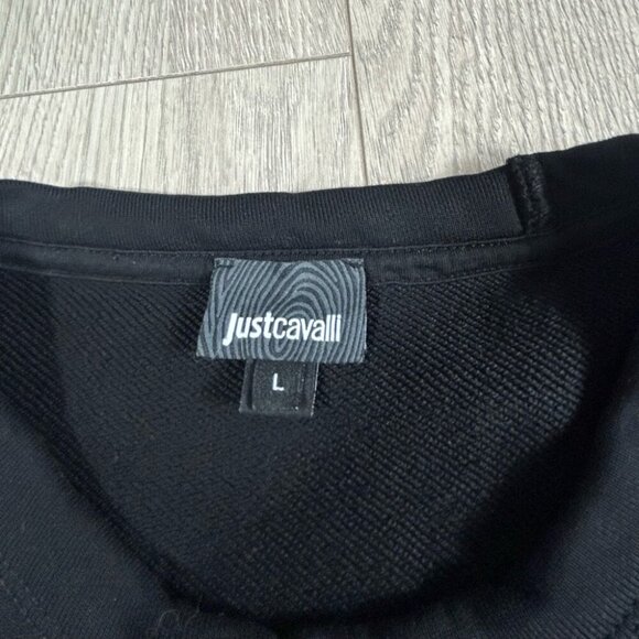 Just Cavalli Lion Logo Printed Crewneck Sweatshirt - Picture 5 of 12